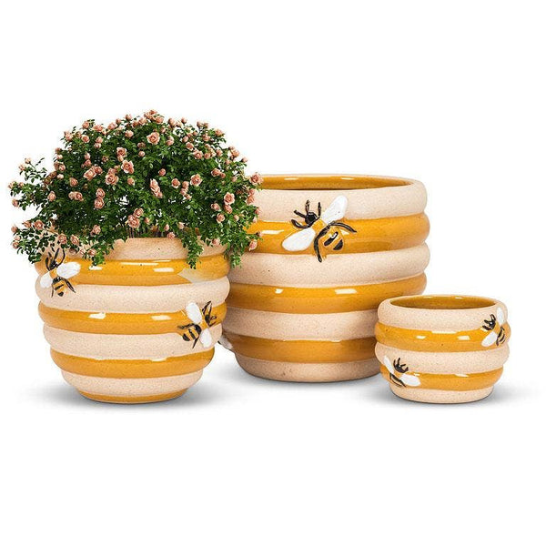 honey pot shaped planter Large Beehive Planter by Abbott