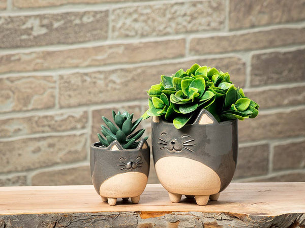 Planter Large Cat on Legs Gift for Cat Lovers