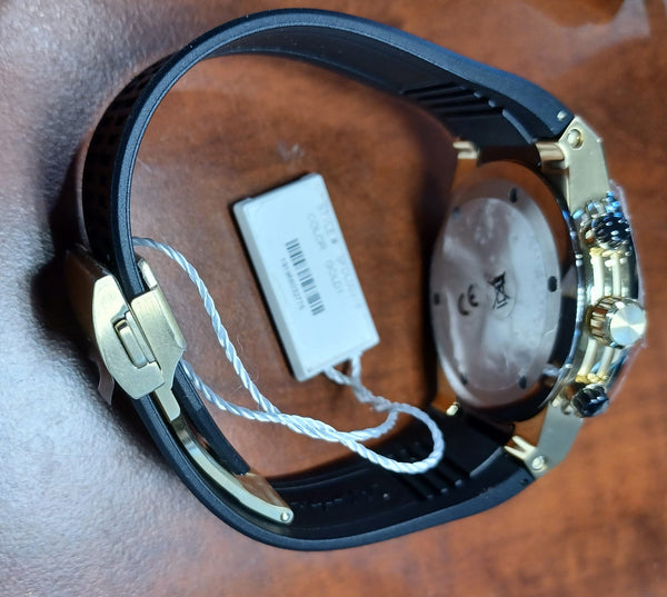 Salvatore Ferragamo F-80 Chrono Rubber Strap Watch, 44mm NWT