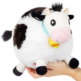 Mini Black & White Cow Plush Squishable
