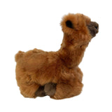 Plush Alpaca  Realistic Eco friendly - 25cm, lying, brown Alcapone