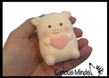 Chubby Pig Slow Rise Foam Flocked Velvet Squishy Toy