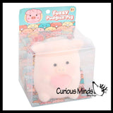 Chubby Pig Slow Rise Foam Flocked Velvet Squishy Toy