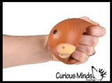 Soft Highland Cow Head Animal Stress Balls - Air Filled