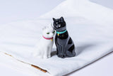Abbott Abbott - Cuddling Cat Salt & Pepper-3.75"H-1712