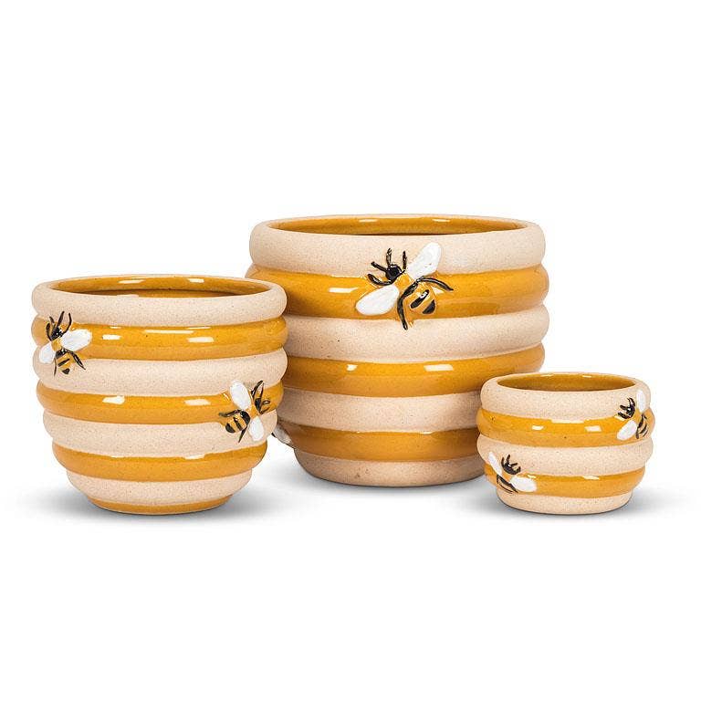 bee ceramic plant pots Beehive Planter Large