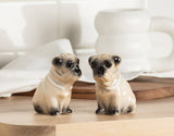 Abbott Abbott - Pug Dog Salt & Pepper-3"H