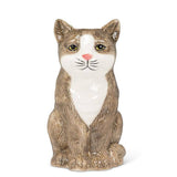Abbott Black Abbott - Sitting Cat Vase-8"H