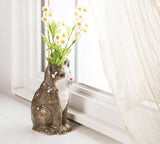 Abbott Black Abbott - Sitting Cat Vase-8"H