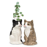 Abbott Black Abbott - Sitting Cat Vase-8"H