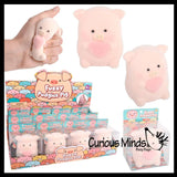 Chubby Pig Slow Rise Foam Flocked Velvet Squishy Toy