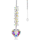 Alibaba Clear Crystal Heart Suncatcher Two Colors Large Size Rainbow Maker
