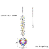Alibaba Crystal Heart Suncatcher Two Colors Large Size Rainbow Maker