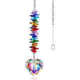 Alibaba Crystal Heart Suncatcher Two Colors Large Size Rainbow Maker
