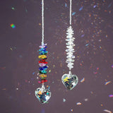 Alibaba Crystal Heart Suncatcher Two Colors Large Size Rainbow Maker