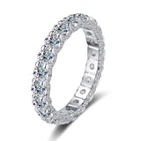 AliExpress - knobspin moissanite eternity ring 5 Moissanite Eternity Band Side Settings 2ct Ultra Sparkle Ring Sterling Silver