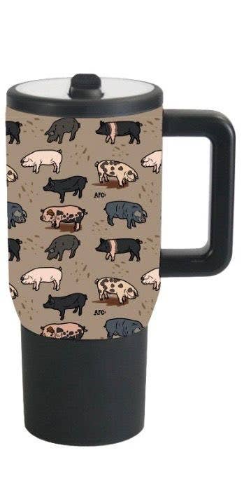 Pig Stoneware Mug In Gift Box- Bramble Farm