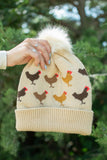 American Farm Company American Farm Company - Chicken Knit Pom Beanie