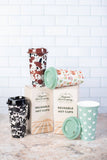 American Farm Company American Farm Company - Sage Chicken/Farmers Market Reusable Hot/Cold Cup - Set of 2