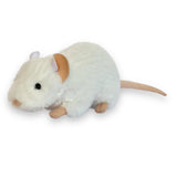 Auswella Auswella - 8" White Rat Plush Stuffed Animal