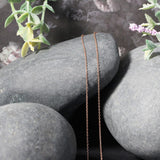 Bids.com Necklaces 18k Rose Gold Diamond Cut Cable Link Chain (0.75 mm)