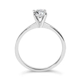 Bids.com Rings 14K White Gold 1/2 Cttw Round Lab Grown Diamond 4 Prong Solitaire Engagement Ring (F-G Color, VS2-SI1 Clarity) - Size 7