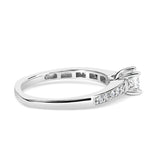 Bids.com Rings 7 / White.Gold 14K White Gold Diamond 1/2 Cttw Princess Cut Diamond Engagement Ring (G-H Color, VS2-SI1 Clarity) - Size 7