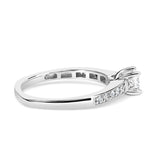 Bids.com Rings 7 / White.Gold 14K White Gold Diamond 1/2 Cttw Princess Cut Diamond Engagement Ring (G-H Color, VS2-SI1 Clarity) - Size 7