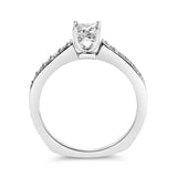 Bids.com Rings 7 / White.Gold 14K White Gold Diamond 1/2 Cttw Princess Cut Diamond Engagement Ring (G-H Color, VS2-SI1 Clarity) - Size 7