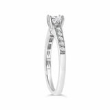 Bids.com Rings 7 / White.Gold 14K White Gold Diamond 1/2 Cttw Princess Cut Diamond Engagement Ring (G-H Color, VS2-SI1 Clarity) - Size 7