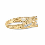Bids.com Rings 7 / Yellow.Gold 14K Yellow Gold 1.0 Cttw Princess Composite Diamond Engagement Ring (G-H Color, VS1-VS2 Clarity) - Size 7