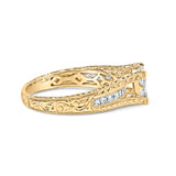 Bids.com Rings 7 / Yellow.Gold 14K Yellow Gold 1.0 Cttw Princess Composite Diamond Engagement Ring (G-H Color, VS1-VS2 Clarity) - Size 7