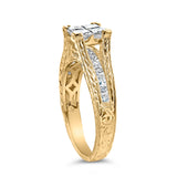 Bids.com Rings 7 / Yellow.Gold 14K Yellow Gold 1.0 Cttw Princess Composite Diamond Engagement Ring (G-H Color, VS1-VS2 Clarity) - Size 7