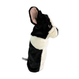 Bocchetta Plush Toys Bocchetta Plush Toys - French Bulldog Golf Club Cover Black & White 40cm