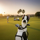 Bocchetta Plush Toys Bocchetta Plush Toys - French Bulldog Golf Club Cover Black & White 40cm
