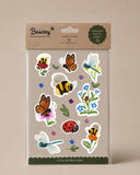 Bee, Butterfly, Dragonfly & Ladybug Sticker Sheet Made in the USA