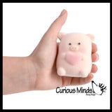 Chubby Pig Slow Rise Foam Flocked Velvet Squishy Toy