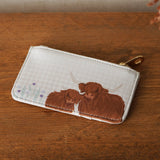 Highland Cow Card Holder Purse- Bramble Farm