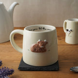 CGB Giftware CGB Giftware - Bramble Farm Highland Cow Stoneware Mug In Gift Box