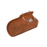 CGB Giftware CGB Giftware - Bramble Farm Highland Cow Teabag Dish in Gift Box