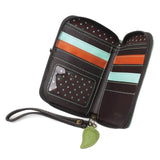 Chala Vegan Chala Zip Around Cow Wallet