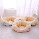 Cozy Kawaii Pet Beds 1 2-in-1 Winter Warm Cat House Bed (Up to 23.6 in) - Convertible Sofa/Basket for Dogs & Cats