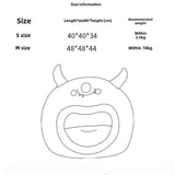 Cozy Kawaii Pet Beds 1 Kawaii Cartoon Monster Pet Bed (Up to 18.9 in) - Fully Enclosed Cat House Winter Warm