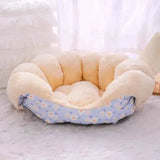 Cozy Kawaii Pet Beds 1 Light Blue / S 2-in-1 Winter Warm Cat House Bed (Up to 23.6 in) - Convertible Sofa/Basket for Dogs & Cats