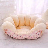 Cozy Kawaii Pet Beds 1 Pink / S 2-in-1 Winter Warm Cat House Bed (Up to 23.6 in) - Convertible Sofa/Basket for Dogs & Cats