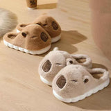 Cozy Kawaii Slippers 1 Kawaii Capybara Cotton Slippers - Women's Warm Fur Indoor Slides & Non-Slip Home Shoes