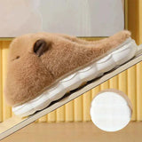 Cozy Kawaii Slippers 1 Kawaii Capybara Cotton Slippers - Women's Warm Fur Indoor Slides & Non-Slip Home Shoes