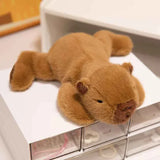 Cozy Kawaii Stuffed Animals 1 Capi / 7 inches (18cm) Kawaii Cartoon Plush Wrist Rest Doll (7 in) - Horse, Duck, Cow, Frog Stuffed Animal Office Companion