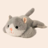 Cozy Kawaii Stuffed Animals 1 Cat / 7 inches (18cm) Kawaii Cartoon Plush Wrist Rest Doll (7 in) - Horse, Duck, Cow, Frog Stuffed Animal Office Companion