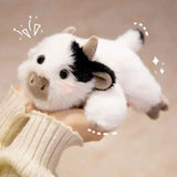 Cozy Kawaii Stuffed Animals 1 Cow / 7 inches (18cm) Kawaii Cartoon Plush Wrist Rest Doll (7 in) - Horse, Duck, Cow, Frog Stuffed Animal Office Companion